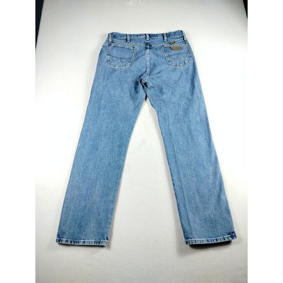 Wrangler Jeans Men's 35‎x32 Blue George Strait Collection Westerncore Cowboycore - Picture 2 of 14